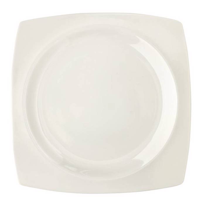 Cryspo Trio Πιάτο Φρούτου Πορσελάνης 21x21εκ 'Quadro Off White' 5530003 Cryspo Trio Piato Froutou Porselanis 21x21ek 'Quadro Off White' 5530003